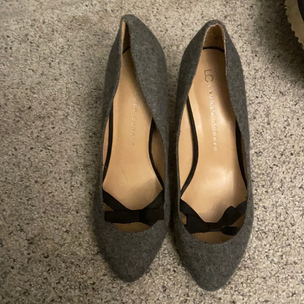 Lauren Conrad grey heels
